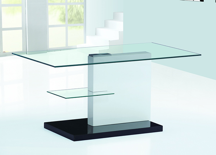 Spiers High Gloss Glass Top Coffee Table - Click Image to Close